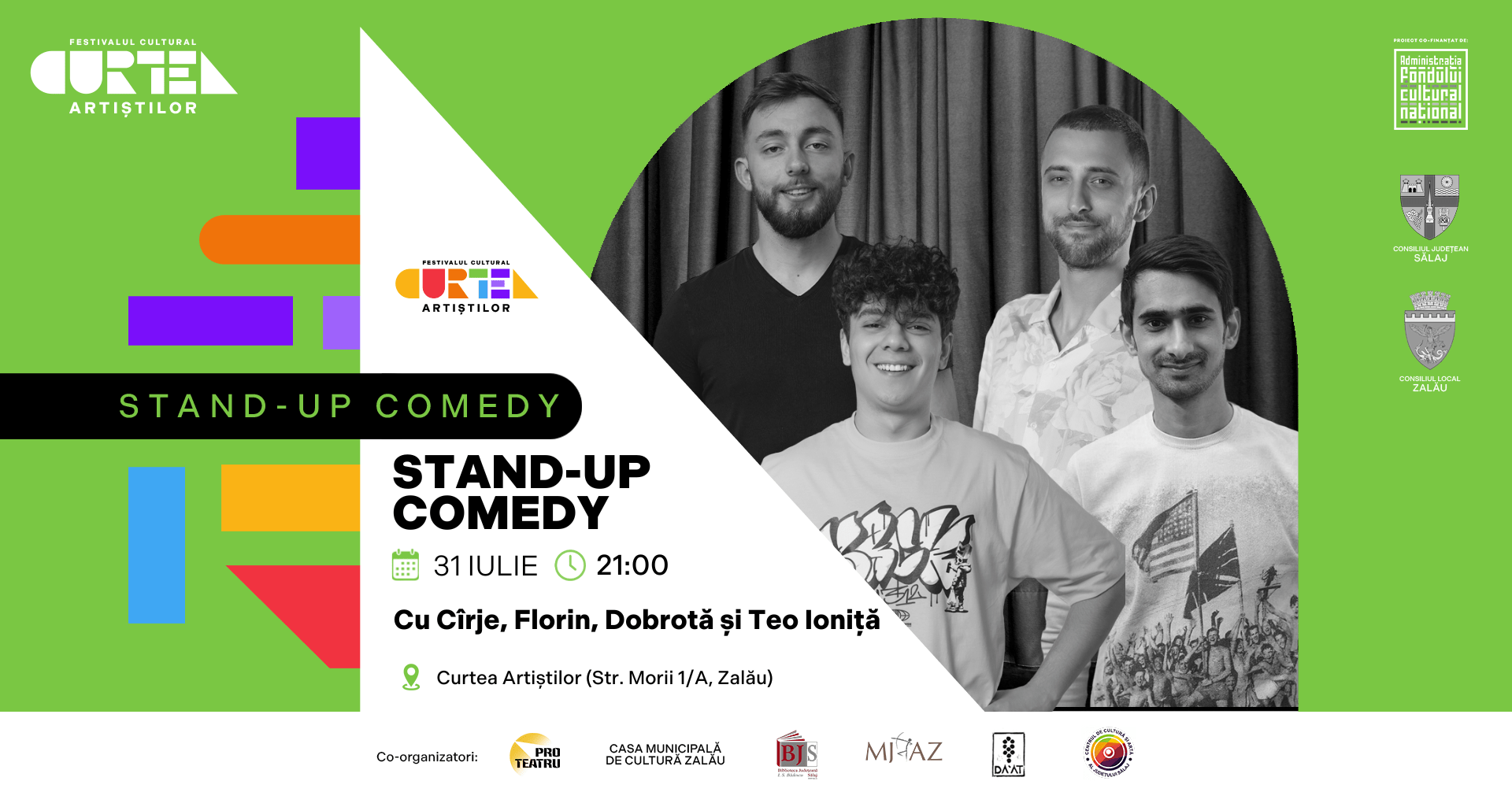STAND-UP COMEDY CU CÎRJE, FLORIN, DOBROTĂ ȘI TEO IONIȚĂ