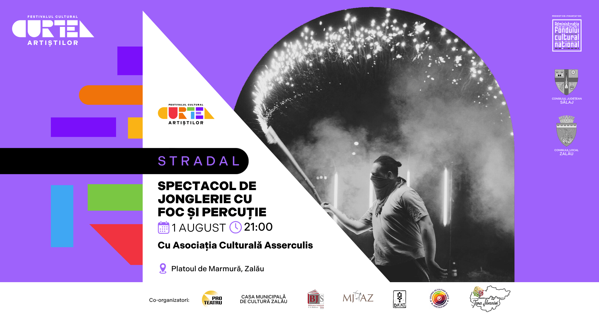 SPECTACOL DE JONGLERIE CU FOC ȘI PERCUȚIE